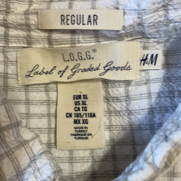 H&M Label of Traded Goods Men’s XL Button Down Long Sleeve Shirt - Picture 6 of 12